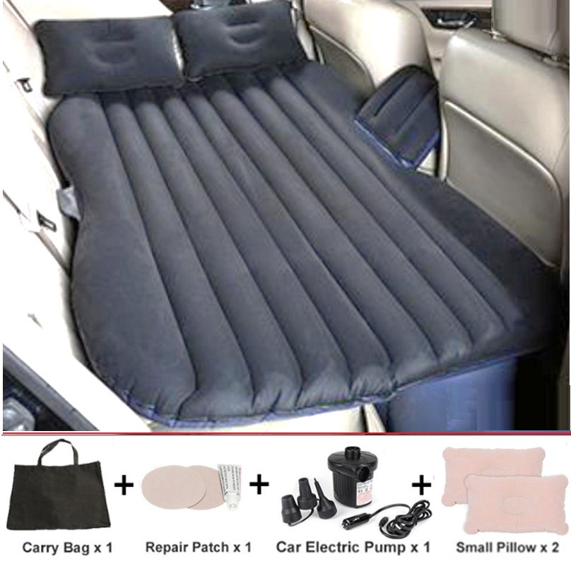 FULL SET Inflatable Car Bed Car sofa Air Mattress for Backseat + 2 Pillows + Air Pump tilam kereta