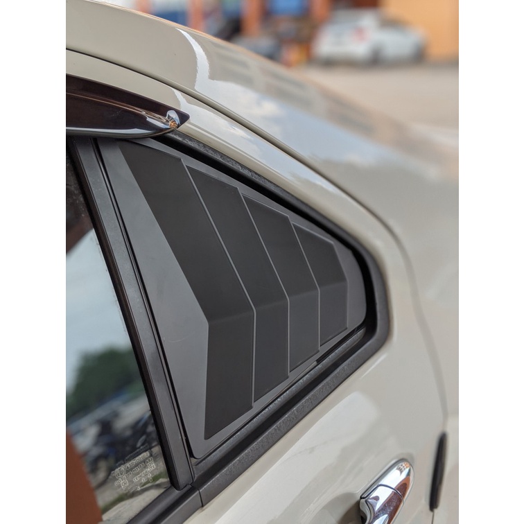 Perodua Bezza 2018 2019 2020 2021 Rear Side Car Window Triangle Mirror Cover Protector Shark Louver Mustang Design