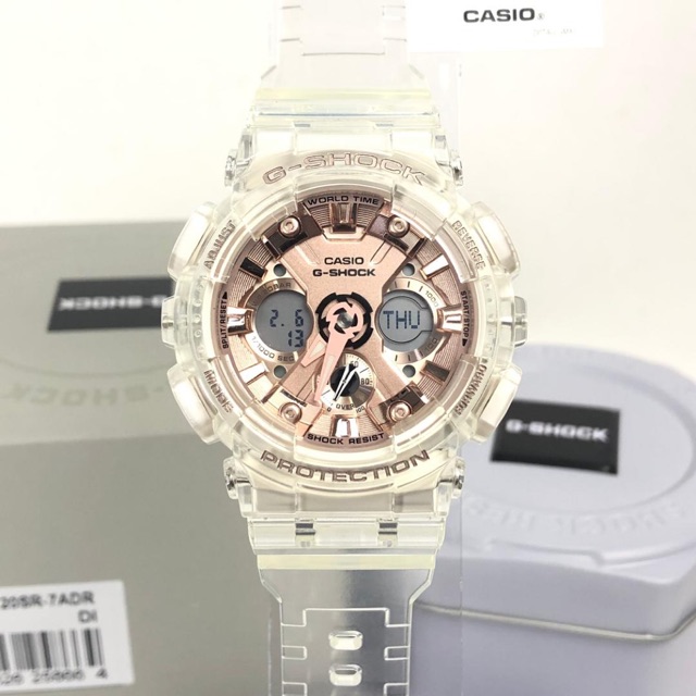 g shock white transparent