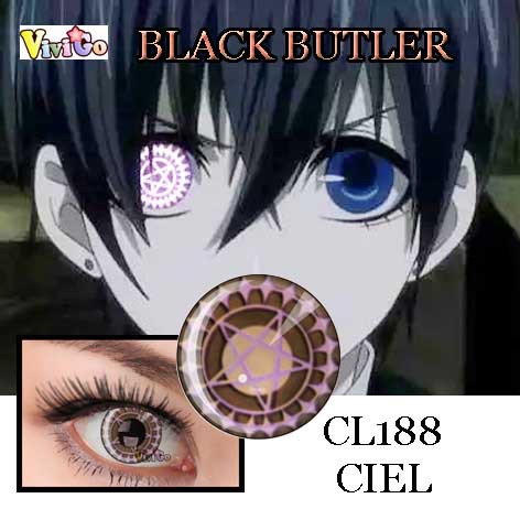 Japan Anime Black Butler Cosplay Soft Contact Lens Ciel Cl188 1 Pair