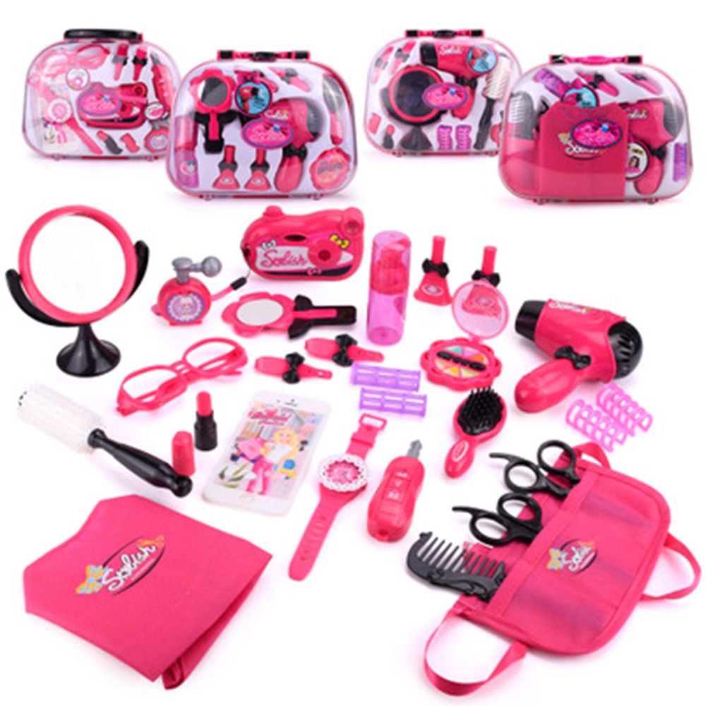 Kids Pretend Play Makeup Girls Make Up Set Toys Pretend Play Simulation