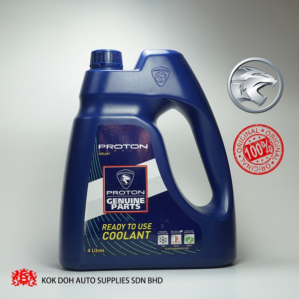 Proton Genuine Radiator Coolant Blue 1l 4l Pw990731 Pw990725 Saga Blm Flx Wira Waja Gen2 Persona Iriz Exora Original Shopee Malaysia