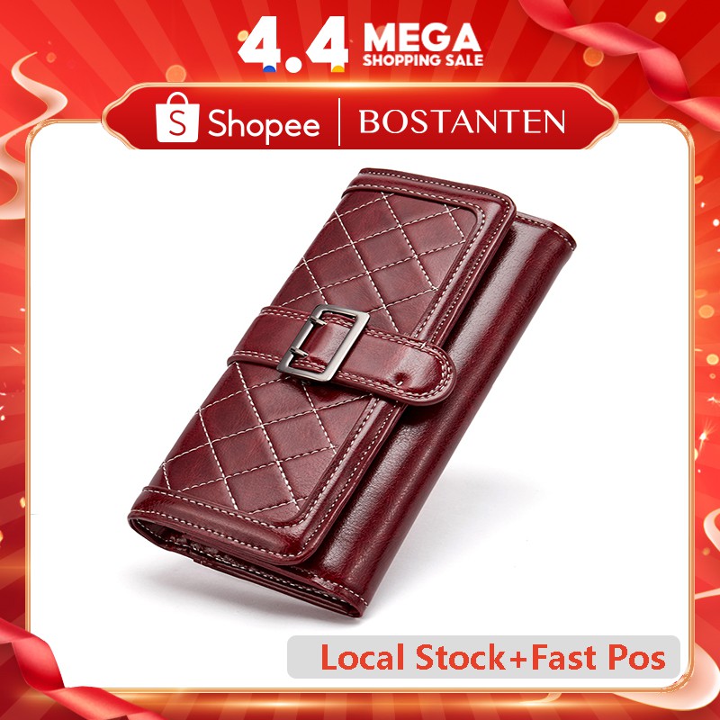  Bostanten  Wallet Woman 2 Fold Long Purse for Women Simple 