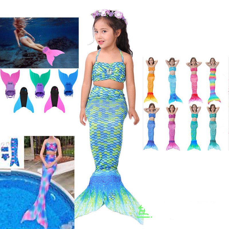 kids mermaid swimming costume