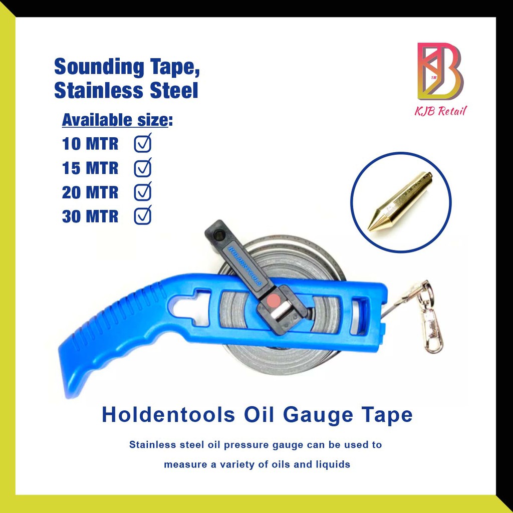 Oil Tank Gauging Tape Marine Oil Sounding Tape with Brass Plumb Bob
