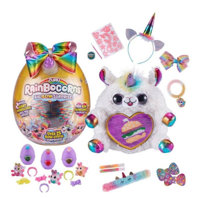 Rainbocorns Big BoW Surprise THE BIGGEST SURPRISE EGG WITH OVER 25 ...