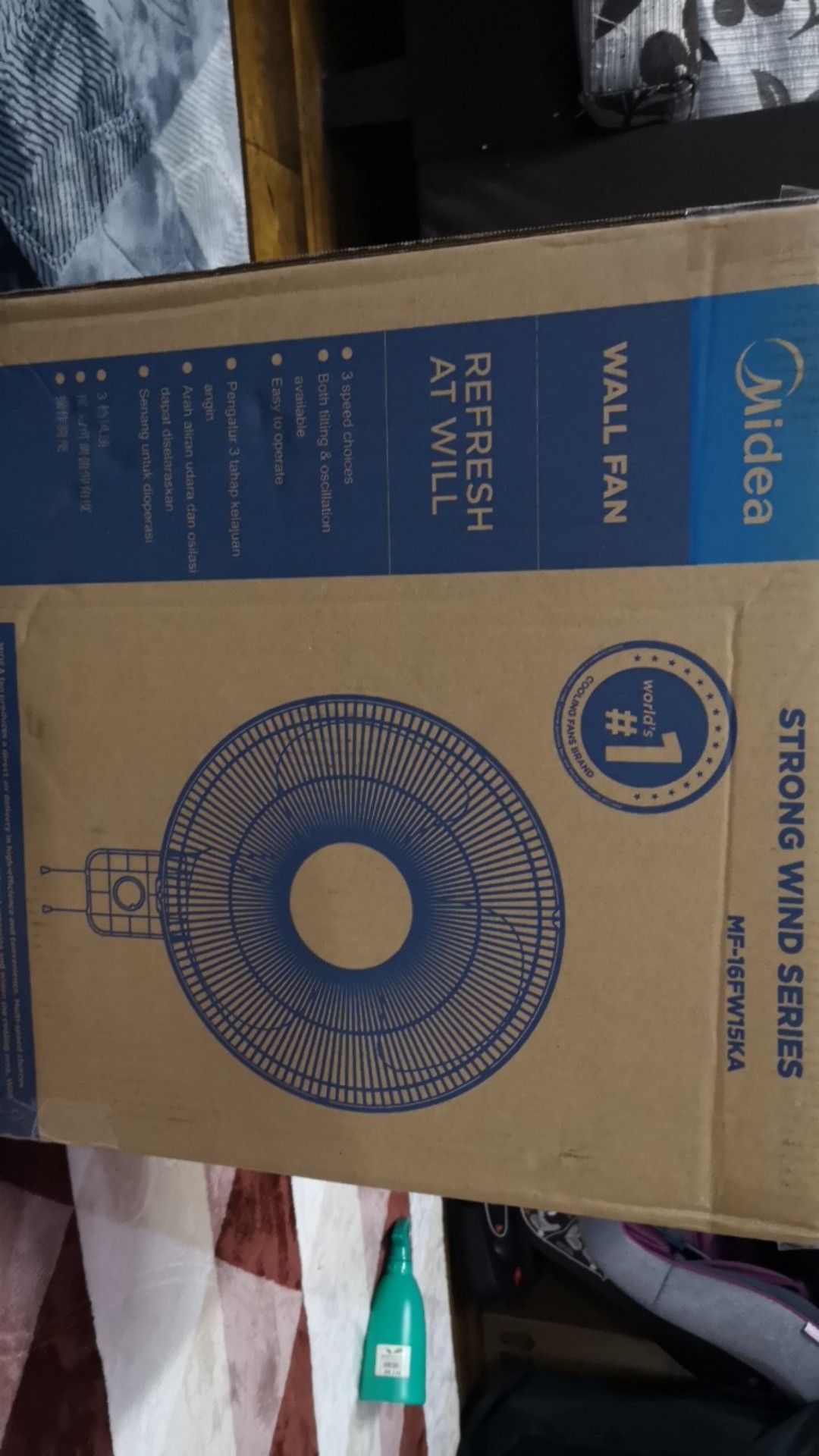 Ready Stock Midea Wall Fan 16 Mf 16fw15ka Shopee Malaysia