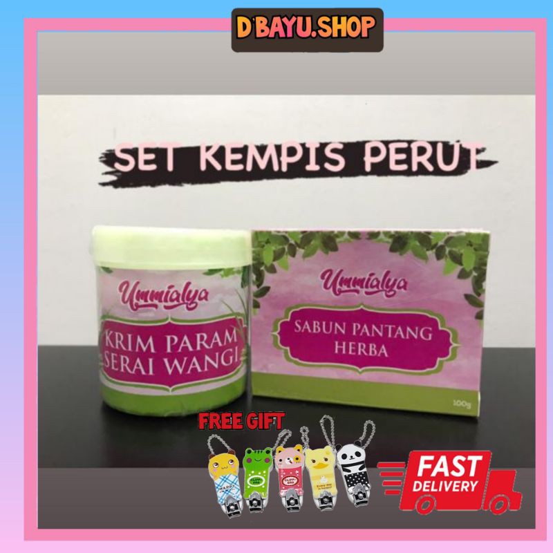  UMMIALYA SET KEMPIS  PERUT  KRIM  PARAM SABUN PANTANG 