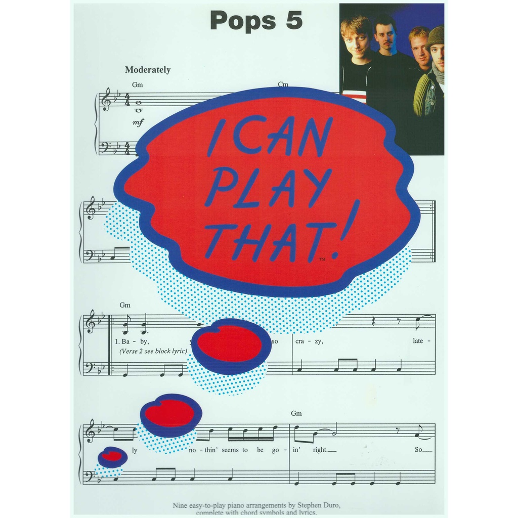 I Can Play That! Pops 5 / Pop Song Book / Piano Book / Vocal Book / Voice Book