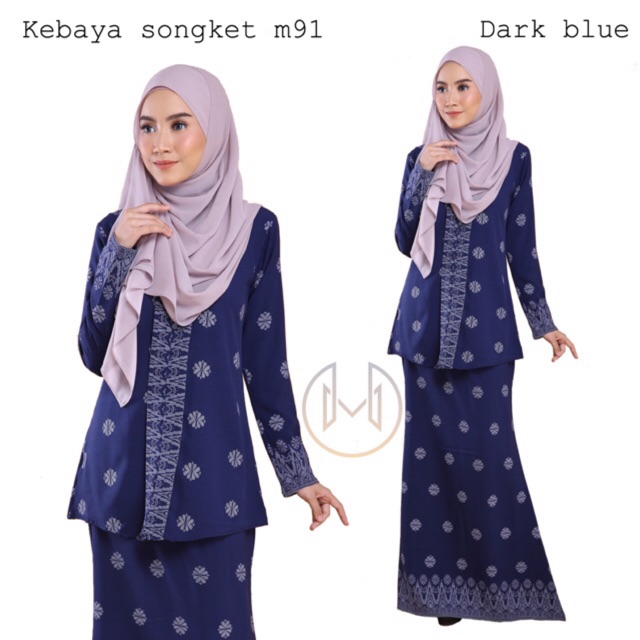 Ready Stock Baju Raya Kurung Kebaya Marjan Songket Perempuan Wanita Clothing Girls Tudung