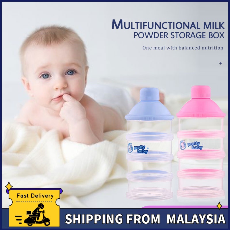 Milk Powder Container 4 layers Portable Milk Powder Container Airtight ...
