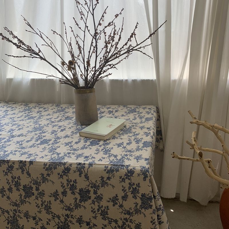 Buy Net Red Table Clothins复古小清新花朵棉麻碎花桌布盖布学生书桌台布摆拍背景野餐布 Seetracker Malaysia