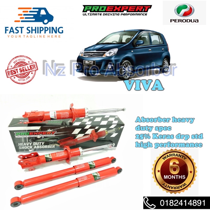 Absorber Pro Expert Heavy Duty Performance Perodua Viva Set Shopee Malaysia