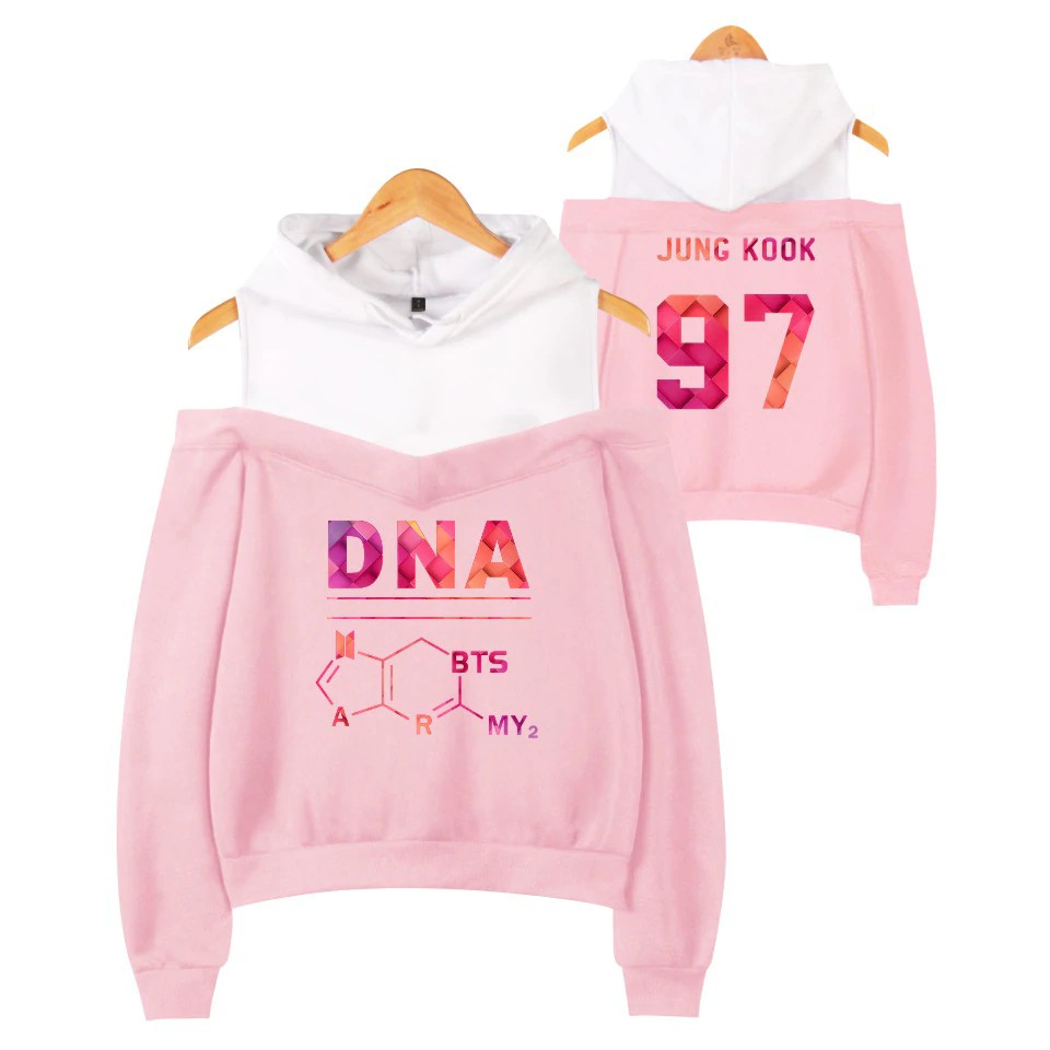 jungkook pink off hoodie
