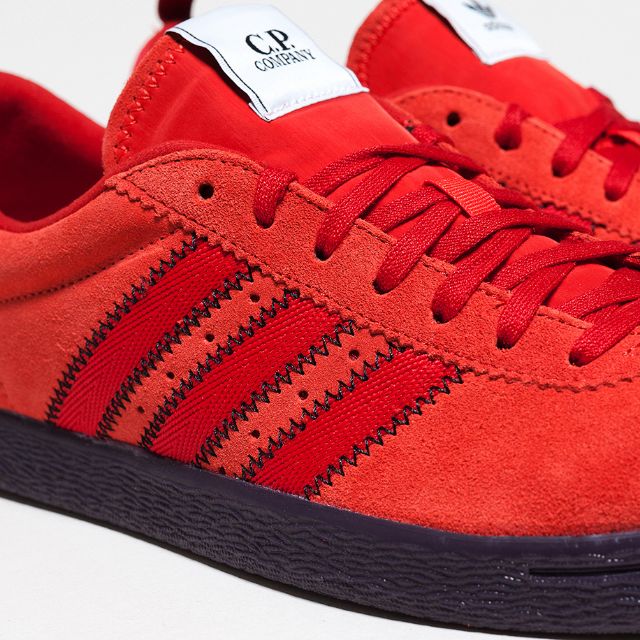 adidas x cp company tobacco red