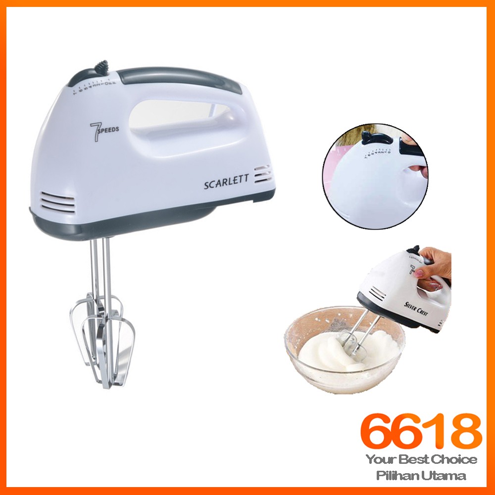 Elektrik Pengadun Tangan Pengadun Telur Hand Mixer baking mixer egg beater 7 Speed Portable Electric Egg Beater Blender