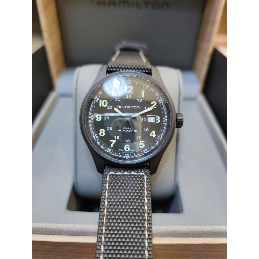 HAMILTON KHAKI FIELD TITANIUM AUTO 42MM H70575733 | Shopee Malaysia