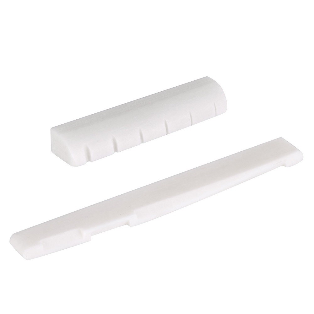 Essential Reliable 6 String Acoustic Guitar Bone Bridge Saddle Nut - Image 2