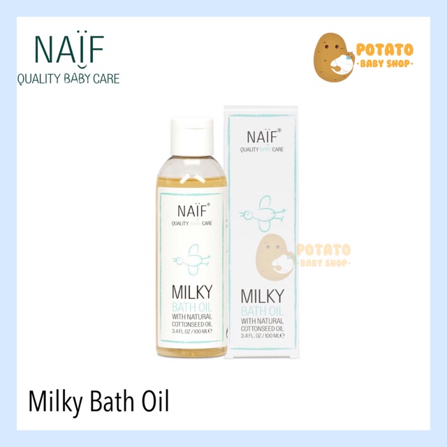 milky bath oil