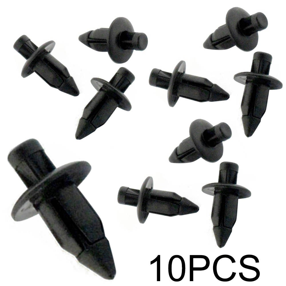 10x Motorcycle 6mm Clips Fairing Plastic Screw Rivets Panel Trim For Suzuki