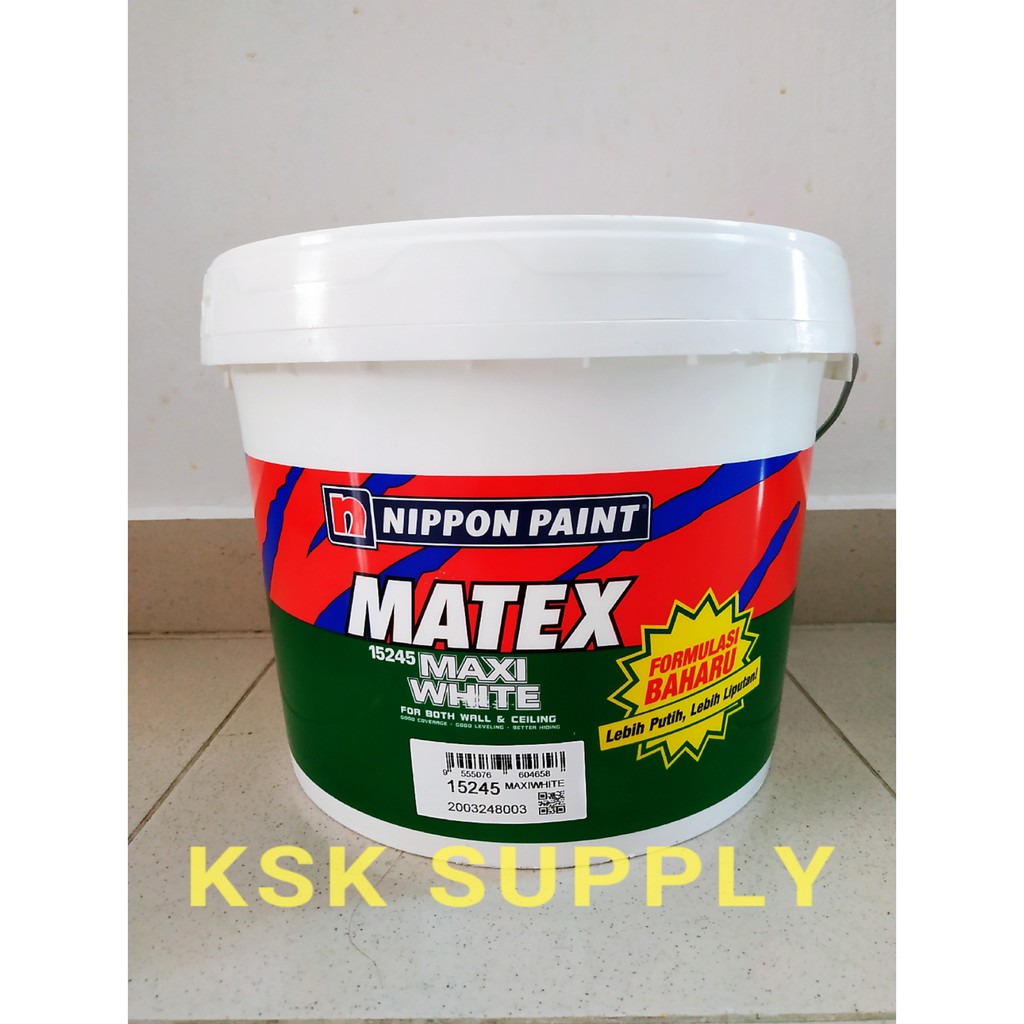 Nippon Emulsion Paint Super Matex - Maxi White 15245 ( 7 Litre ...