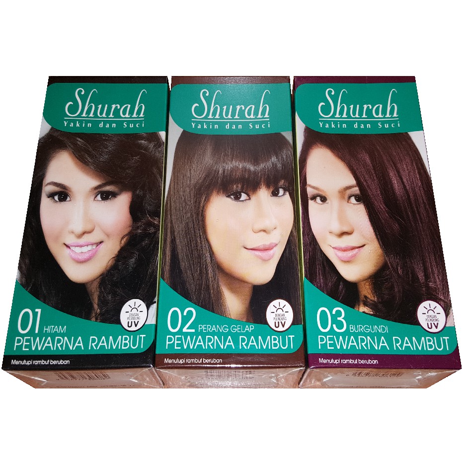 SHURAH PEWARNA  RAMBUT  6 WARNA HALAL  Shopee Malaysia