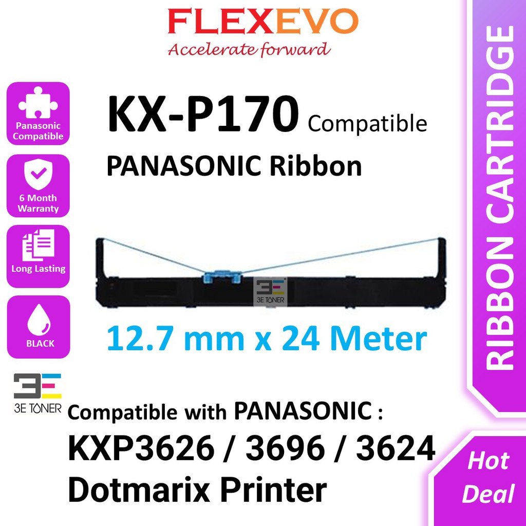 Panasonic KX-P170 compatible ribbon/KXP 3626/3696/P3696 