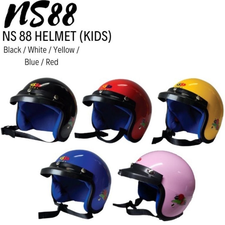 NS88 KIDS HELMET BUDAK KID 57CM ADA SIRIM MALAYSIA CHILDREN KANAK