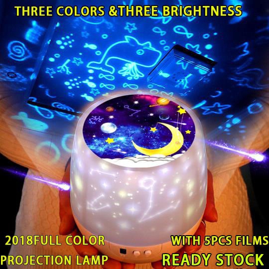 Amazing Night Light Projector Table Night Bedroom Lamp Children Toys Starligh