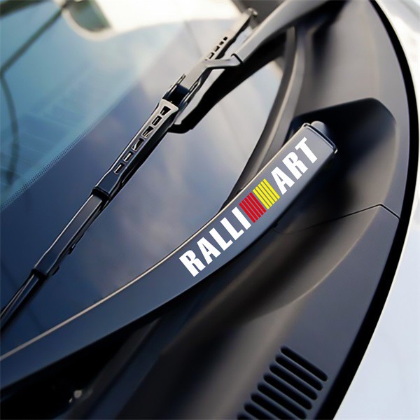 Ralliart Emblem Car Pelekat Pemegang Pintu Kereta Decor Reflective Sticker Toyota Decals Letter Emblem Handle Stickers For Mitsubishi