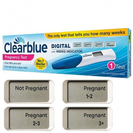 CLEARBLUE DIGITAL PREGNANCY TEST 1's