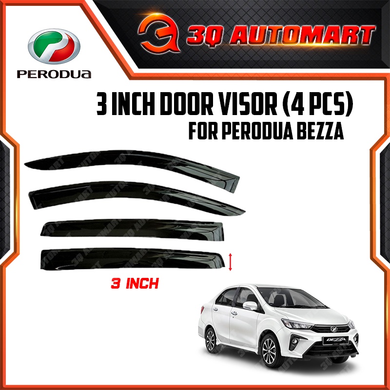 Door Visor 3 Inch Air Press Window Door Visor Wind Deflector For ...