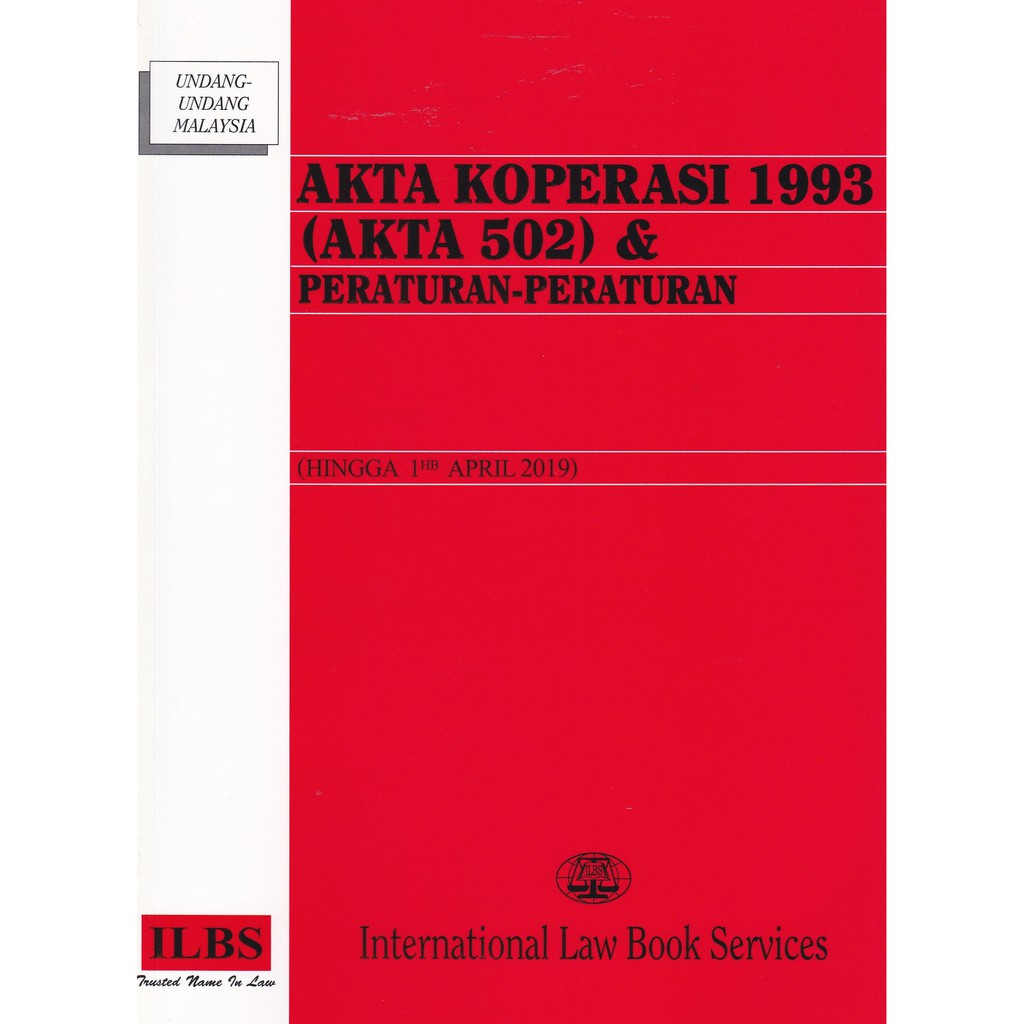 Akta Koperasi 1993 Akta 502 Peraturan Peraturan Hingga 1hb April 2019 Shopee Malaysia