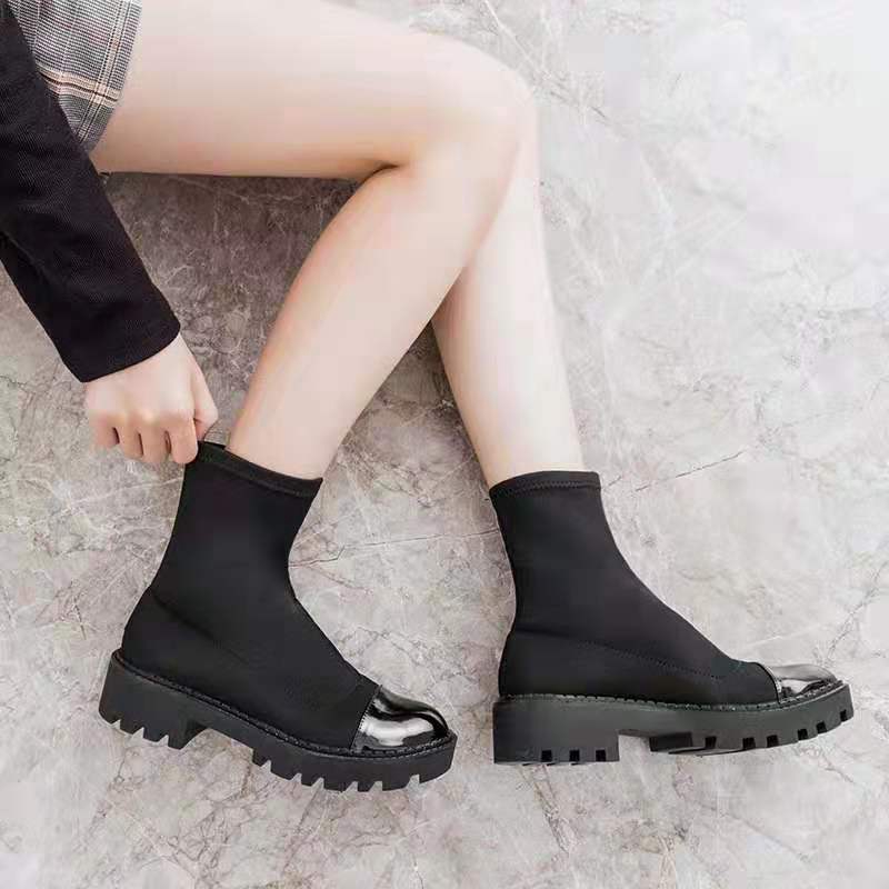 Zara Women's Rough With Boots Flat The Muffin Bottom | Shopee Malaysia