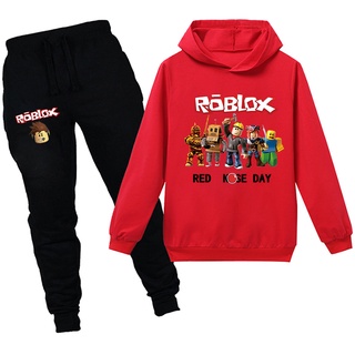 Ready Stock Kids Hoodie Pants Roblox Boy Casual Suit Large Size Outerwear Hoodie For Girl Baju Budak Lelaki Kanak Kanak Shopee Malaysia