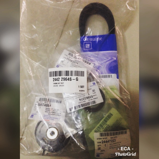 GM Timing Belt Set for Chevrolet Cruze/Orlando Shopee Malaysia