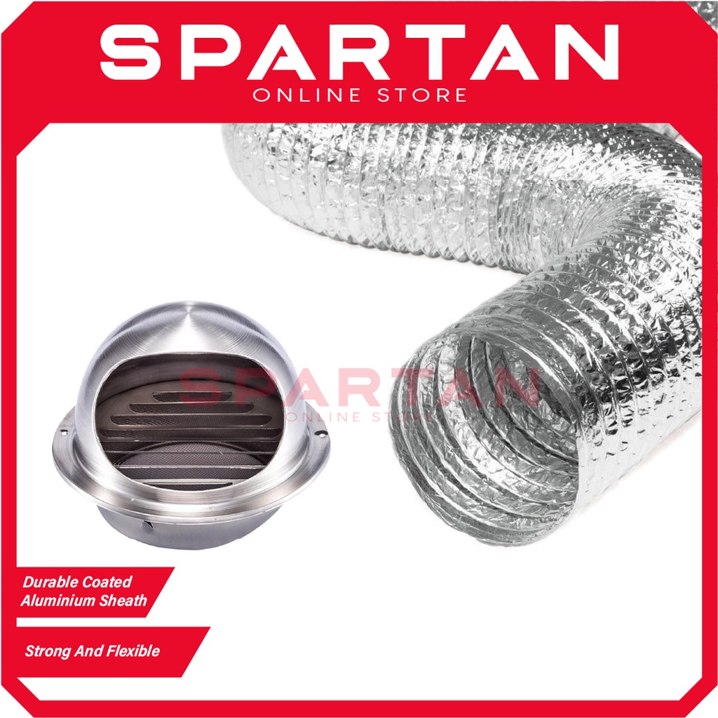 Aluminium Ducting Hose Aluminium Flexible Air Duct Outlet Exhaust 6