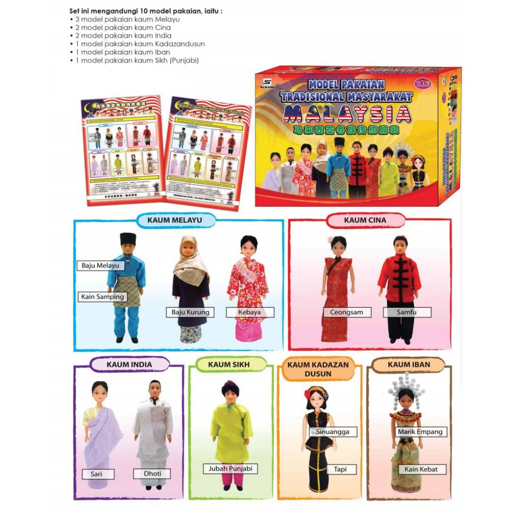 Model Pakaian Tradisional Masyarakat Malaysia Shopee Malaysia