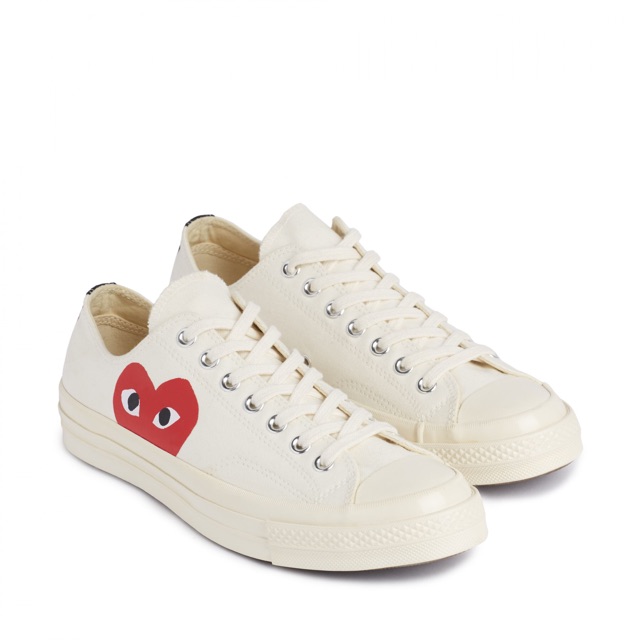 Converse X Cdg 70 Low White Original Shopee Malaysia