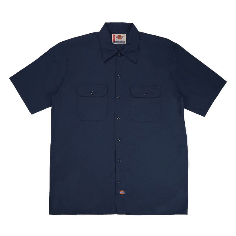 Vintage Dickies Classic Work Shirt (Navy Blue) | Shopee Malaysia