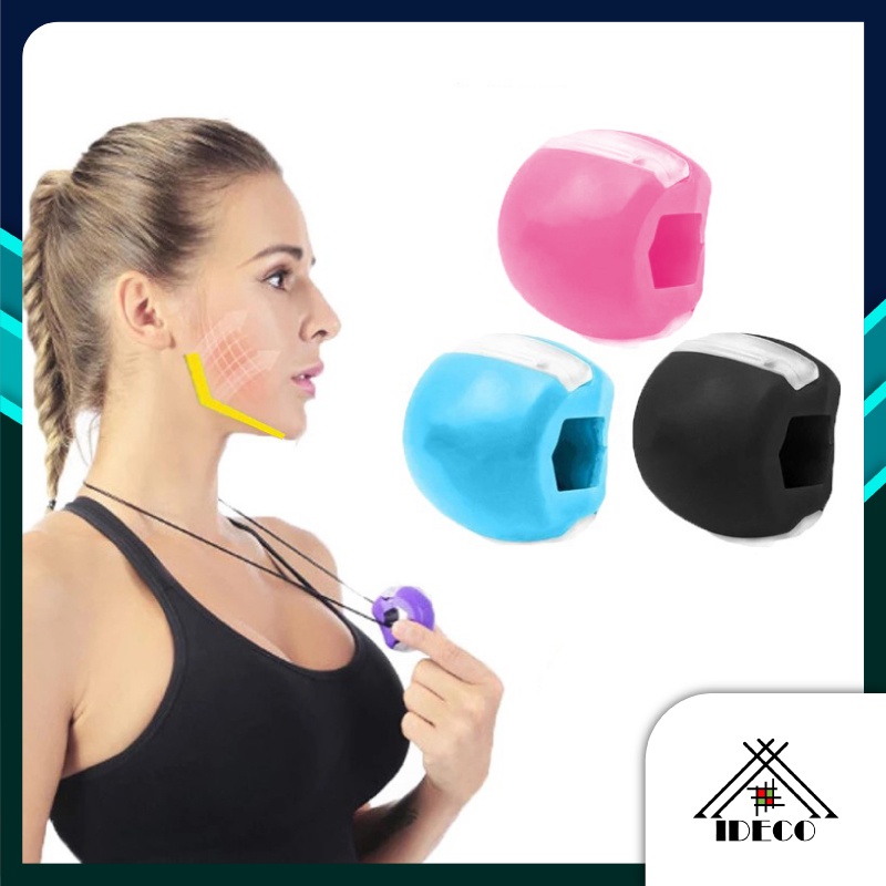 iDECO Face Fitness Ball Jaw trainer Jawline Exercise Ball Neck Face Toning Jaw Facial Toner