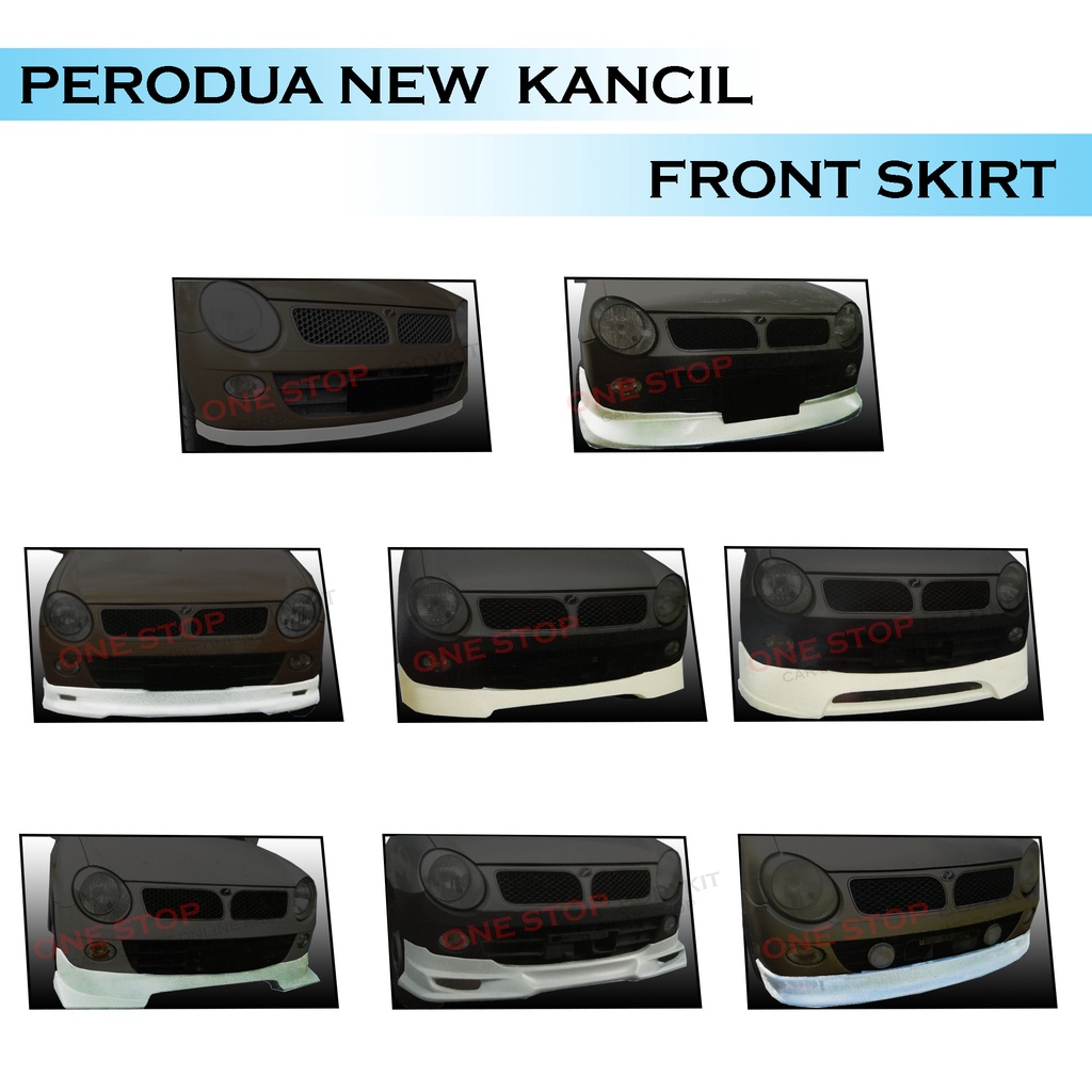 PERODUA NEW KANCIL 850/660 (LAMPU BULAT) FRONT SKIRT NRF FIBER ...