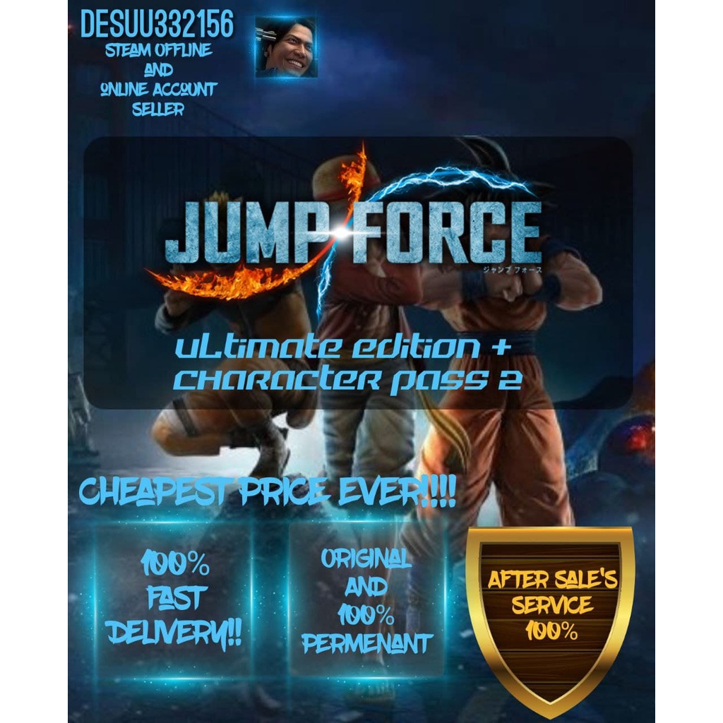 JUMP FORCE Ultimate Edition + Character Pass 2 Steam Offline Account