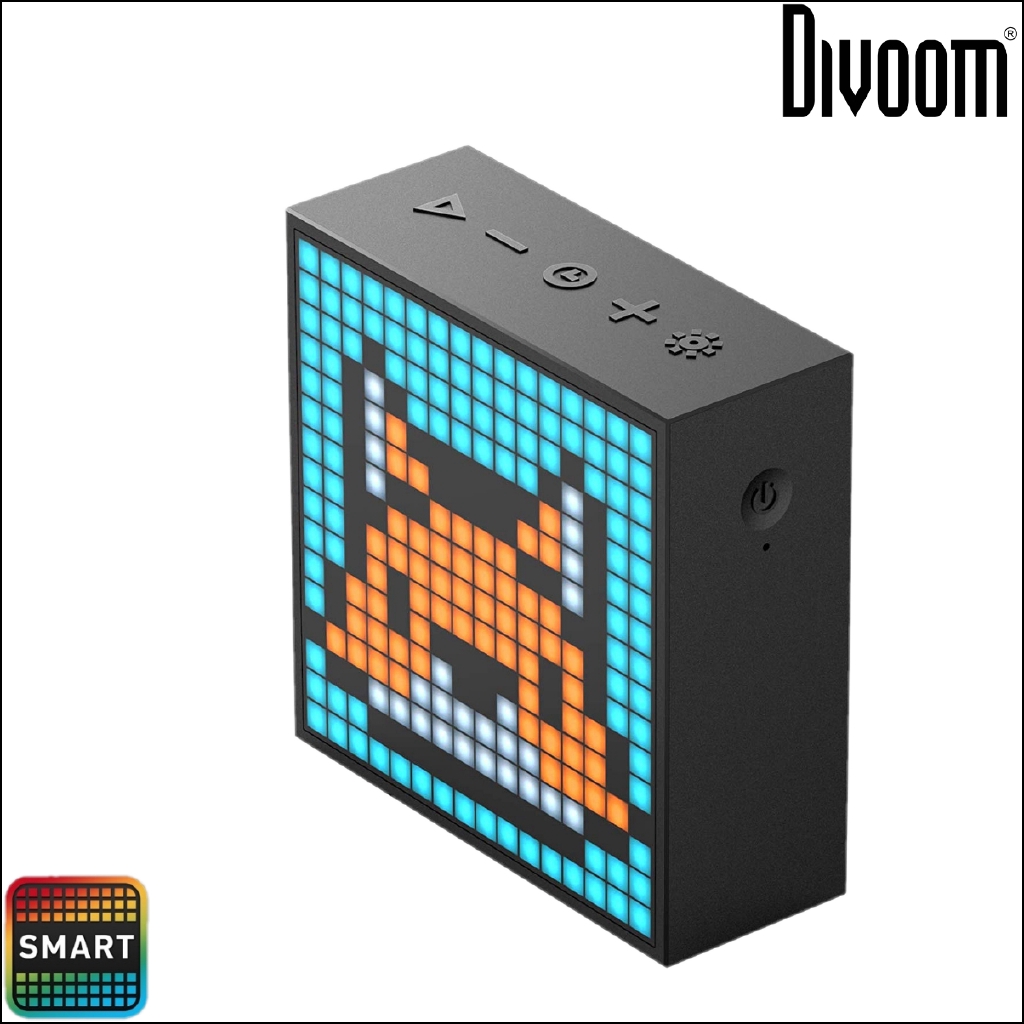 Divoom Timebox Evo Smart Speaker Pixel Art Pixel Chat Led Editor Online Gallery Games Black Color Sg Warranty Shopee Malaysia