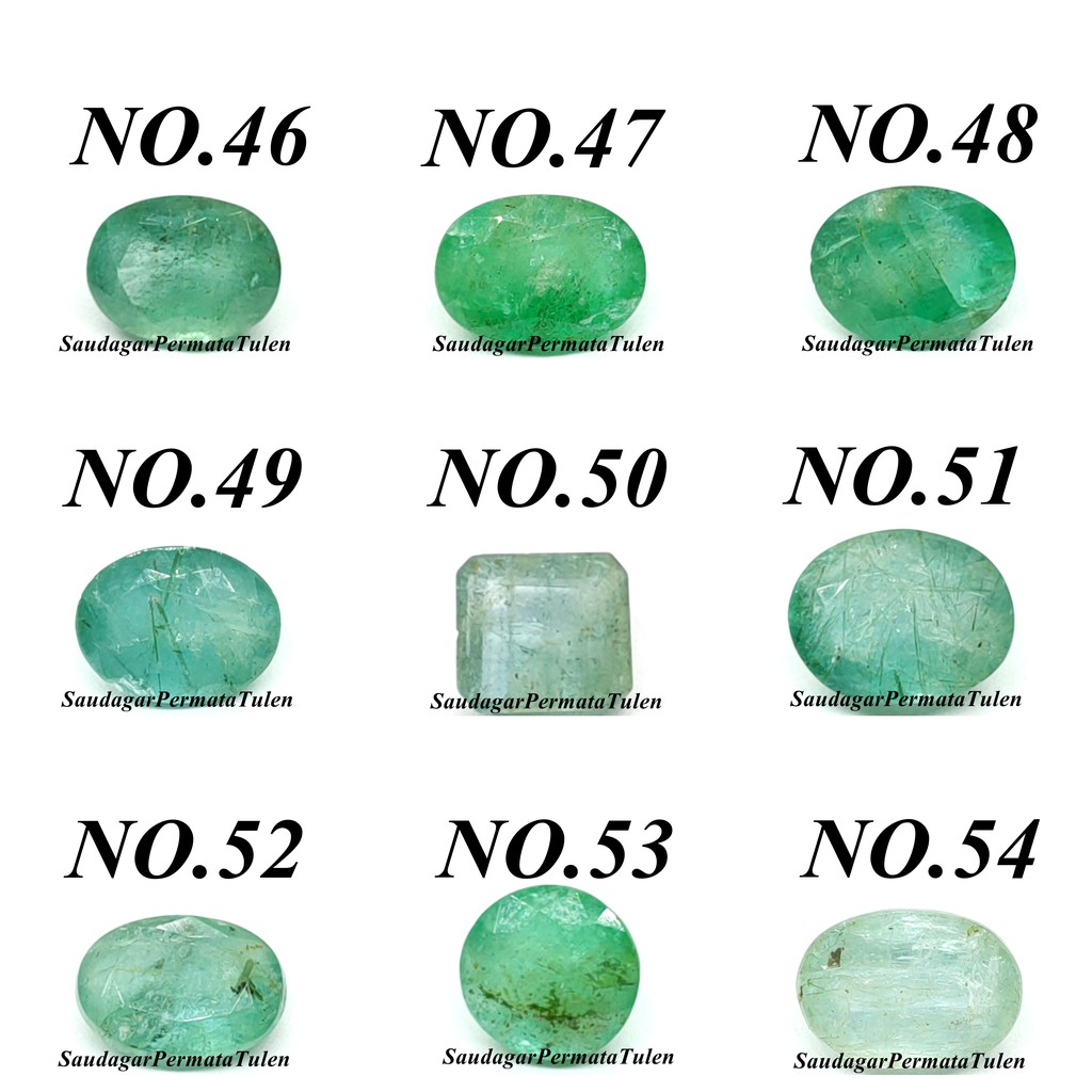 Batu Cincin 100 Natural A Grade Zamrud Zambia Emerald Shopee Malaysia