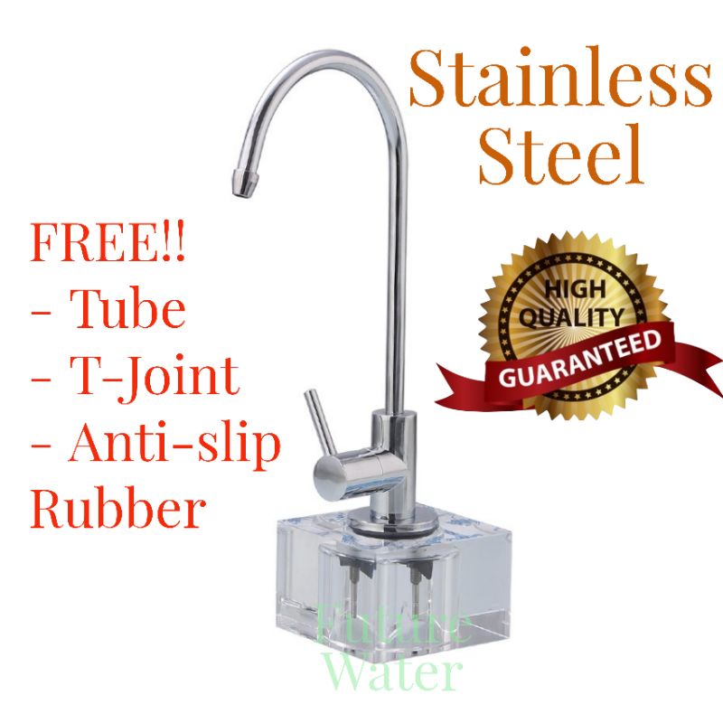 Crystal Faucet Drinking Water direct piping filter Arcylic base (Clear No words)