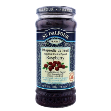 500g LARGE Raspberry St Dalfour Sugar FREE High Fruit Content Spread ...