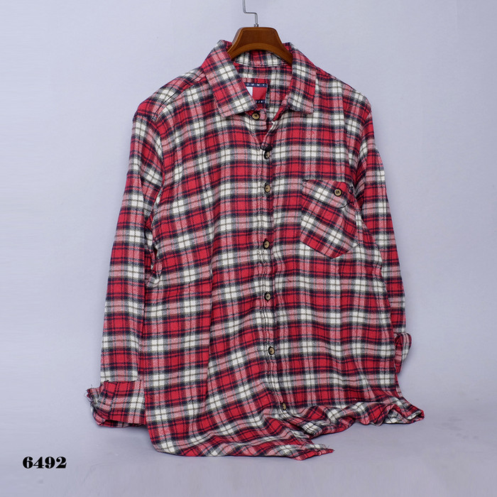 Men S Shirts O8s3 Flannel Planel Flannel Black Red White Latest High Quality Pay In Place Shopee Malaysia