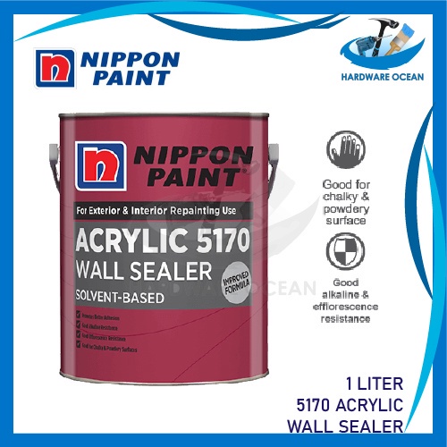 Nippon Paint Acrylic 5170 Wall Sealer 1L Solvent-Based Sealer Minyak ...