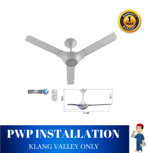 Panasonic Bayu 3 Blades Ceiling Fan 56 F M14c2